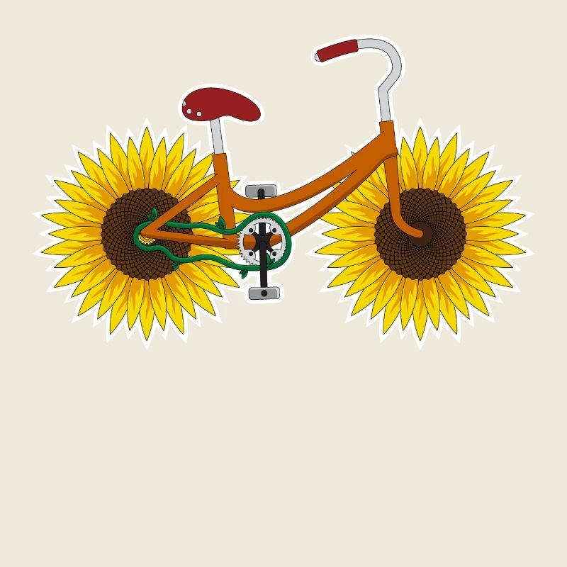 Fahrrad Sonnenblume