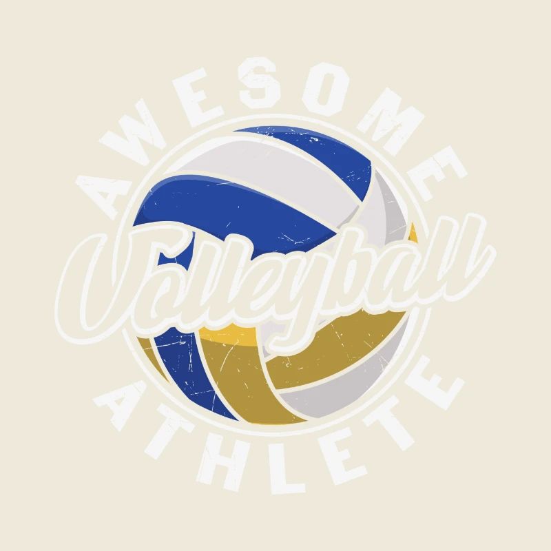 Athlète de volleyball génial