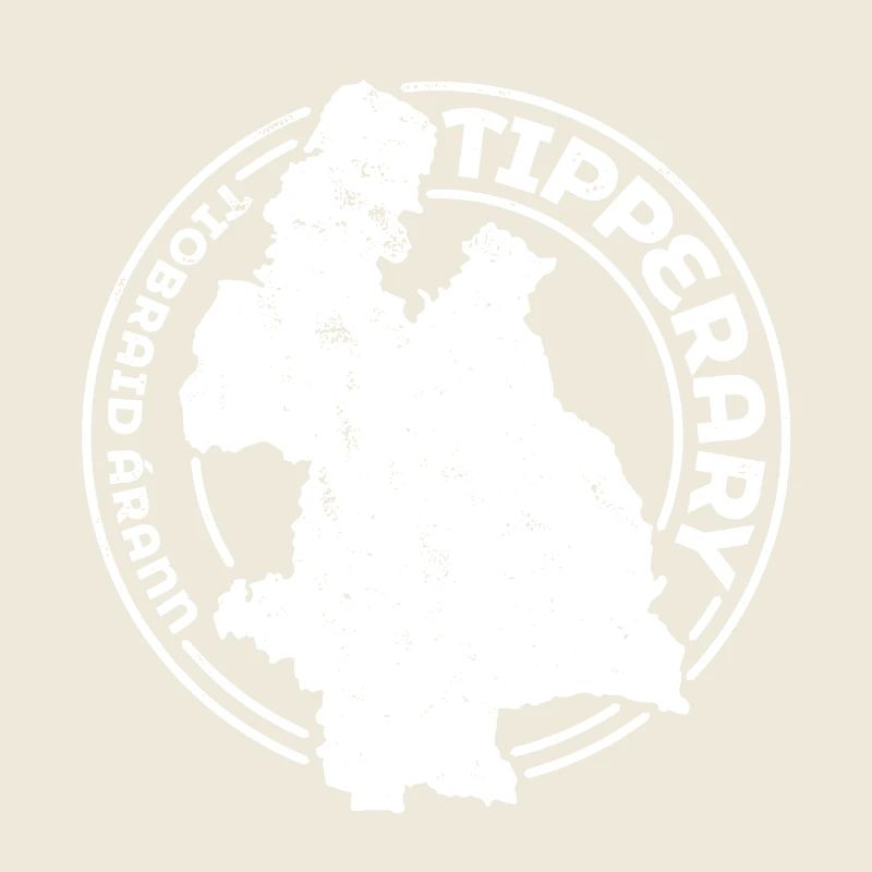 Comté de Tipperary Irlande | Timbre de contour de carte