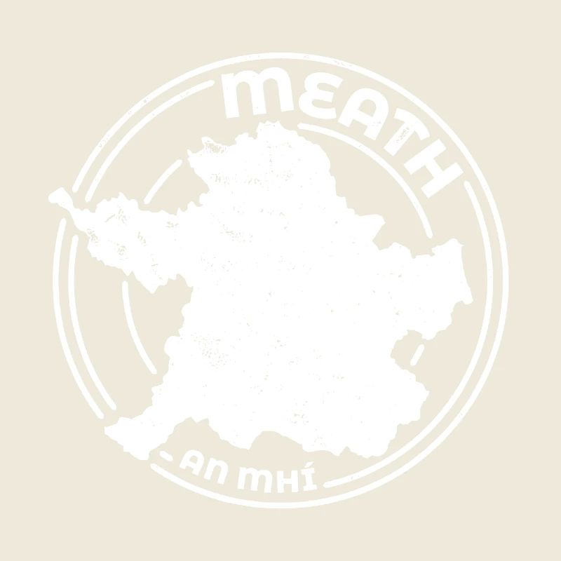 Comté de Meath Irlande | Timbre de contour de carte