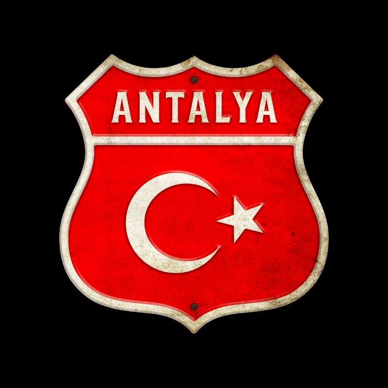 Antalya Turkey flag emblem