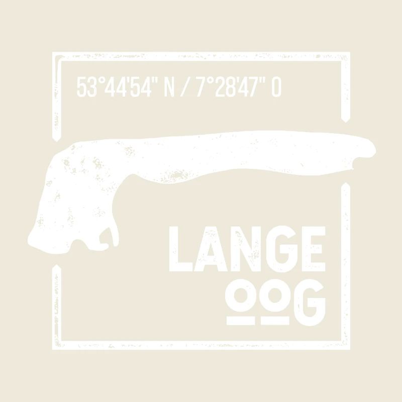 | Langeoog Conception de timbres Island Silhouette