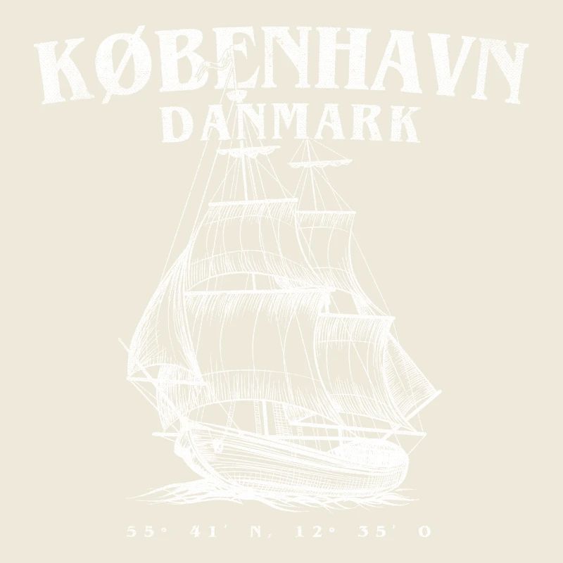 København Segelschiff Silhouette