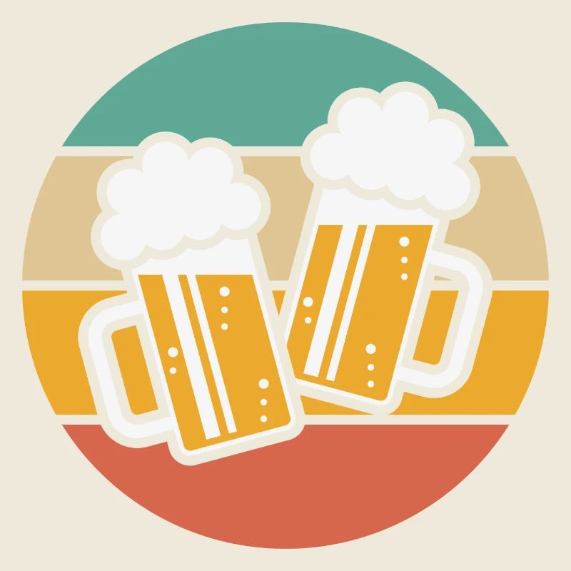 2 Maßkrüge stoßen an, Prosit! (Bier / Sonne / 5C)