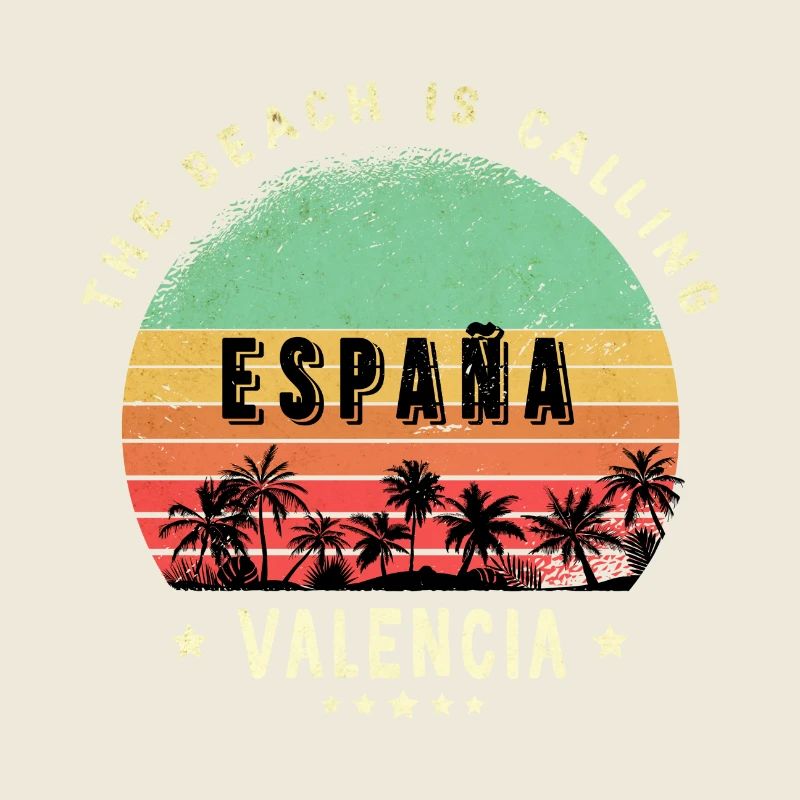 Valencia Spanien Strand Design