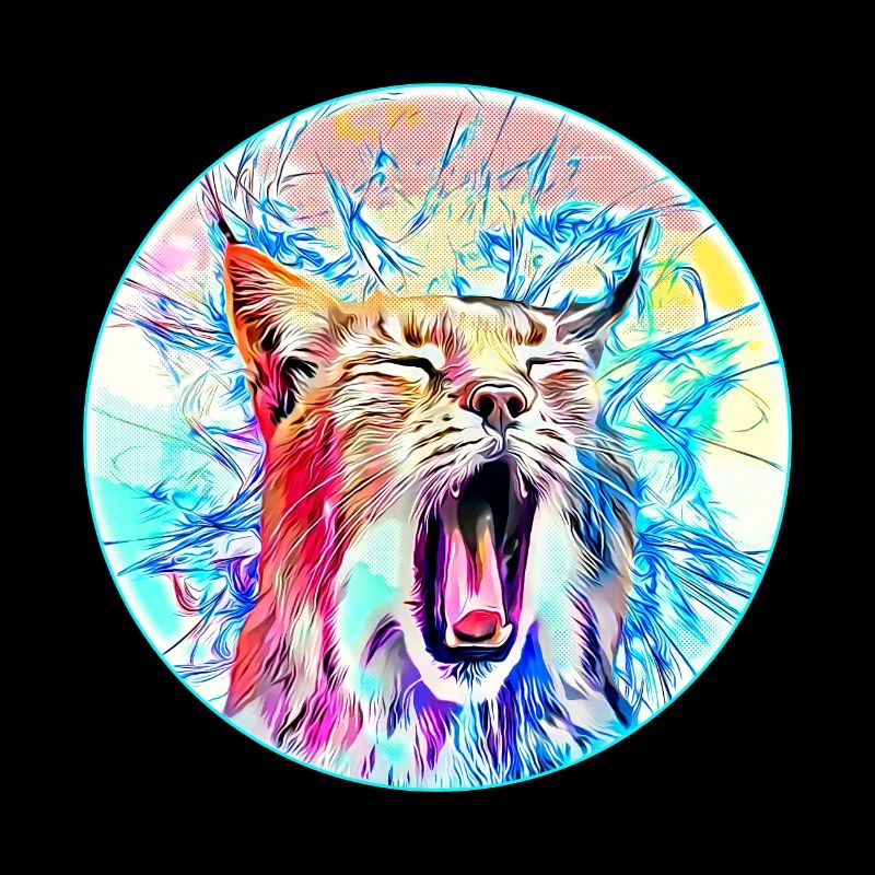 Chat lynx en liberté un chat sauvage