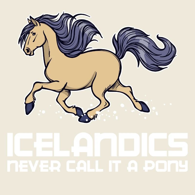 Lustig Pony Statement Islandpferde Pferde