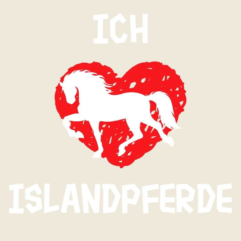 Islandpferde Ich Liebe Pferde Statement Herz