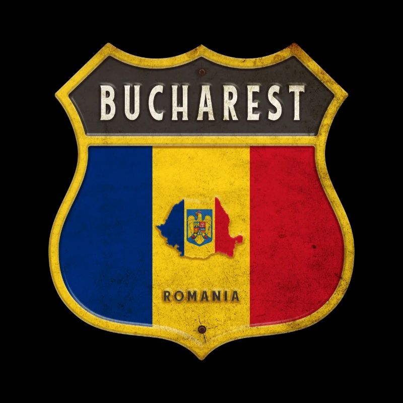 Bukarest Rumänien Wappen Design