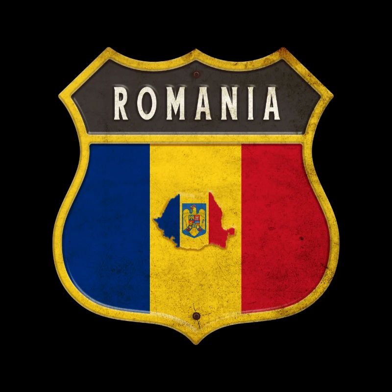 Rumänien Wappen Design