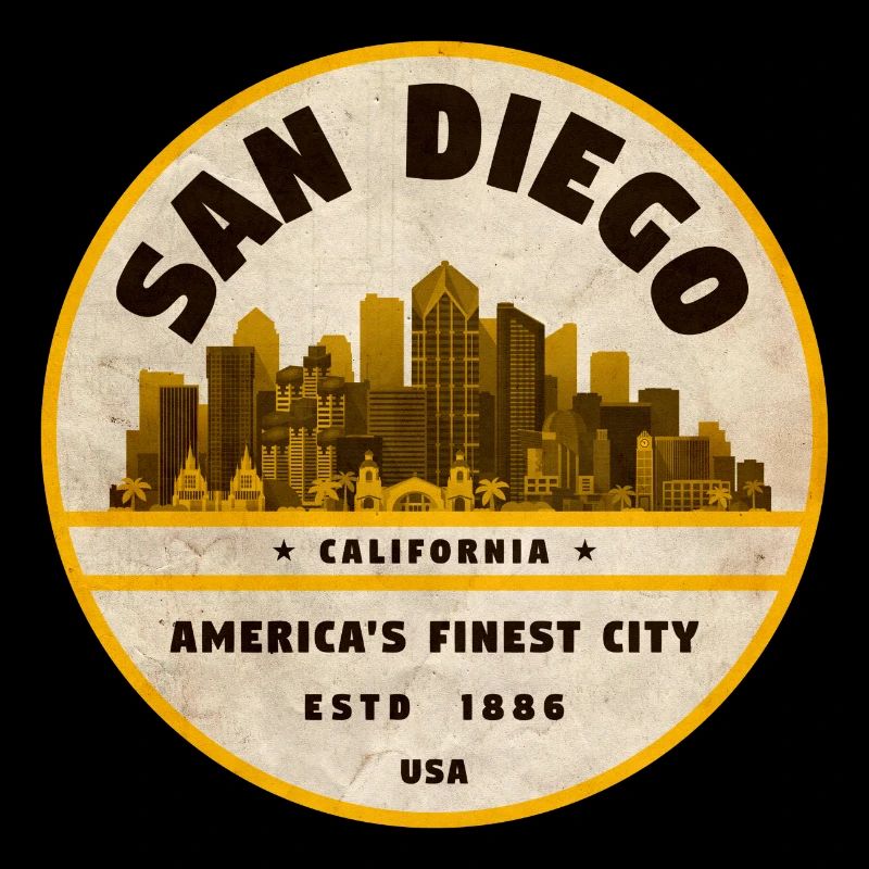 San Diego Retro Wappen