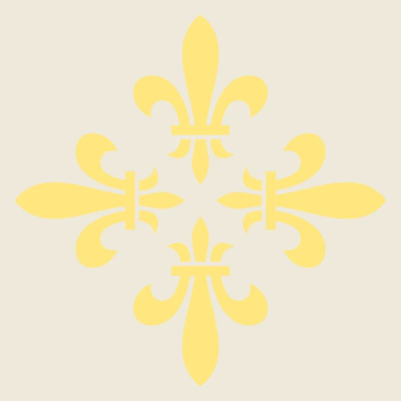 Motif de croix de fleurs de lys ORNEMENT - Vecteur
