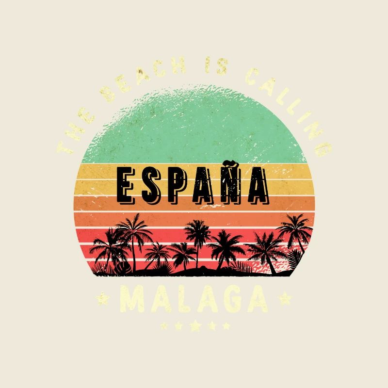 Malaga Spanien Strand Design