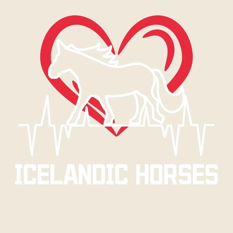 Haflinger Statement Islandpferde Pferdefan Herz