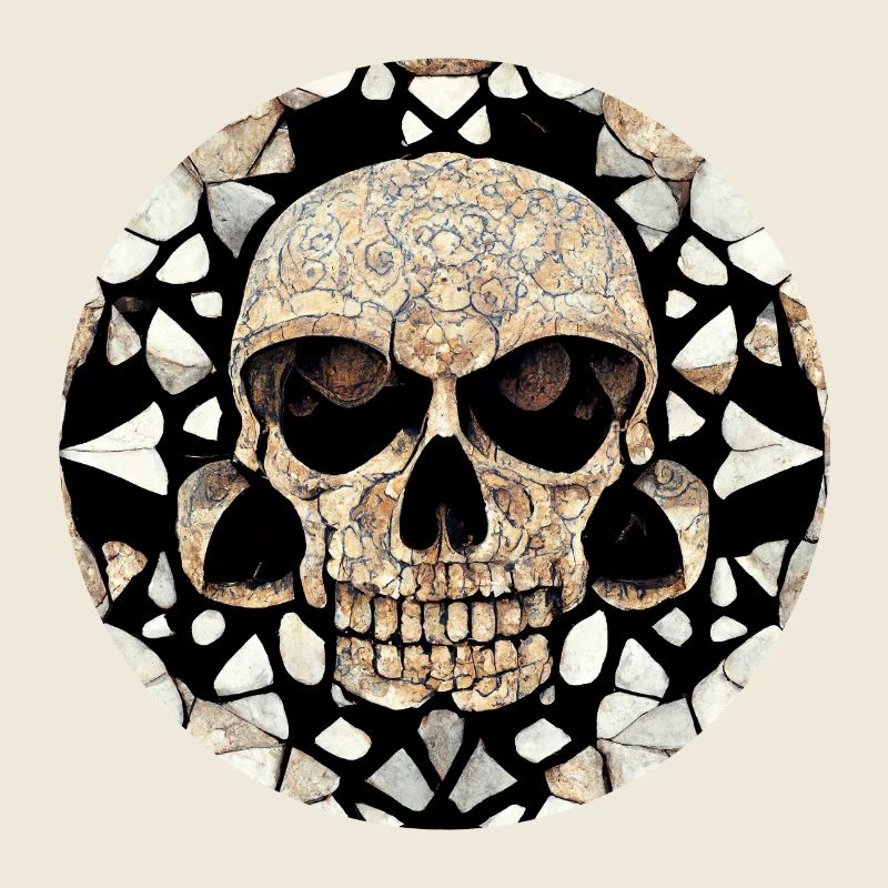 Maya-Kunst - Stammesschädel