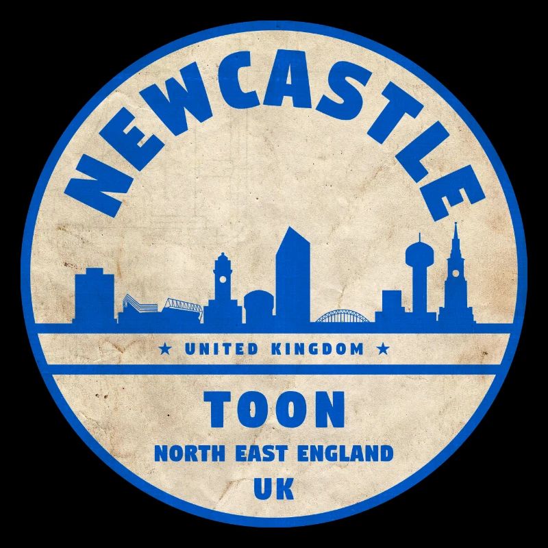 Newcastle Toon Skyline Abzeichen