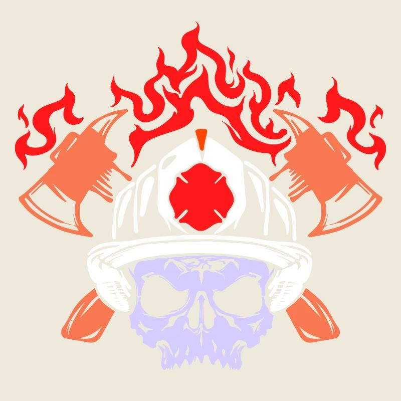 Firefighter helmet fire brigade fire protection fire burning