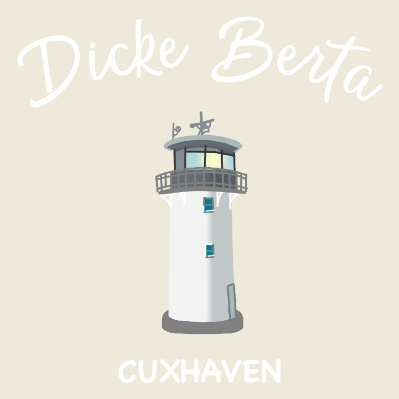 Phare Dicke Berta, Cuxhaven, Mer du Nord