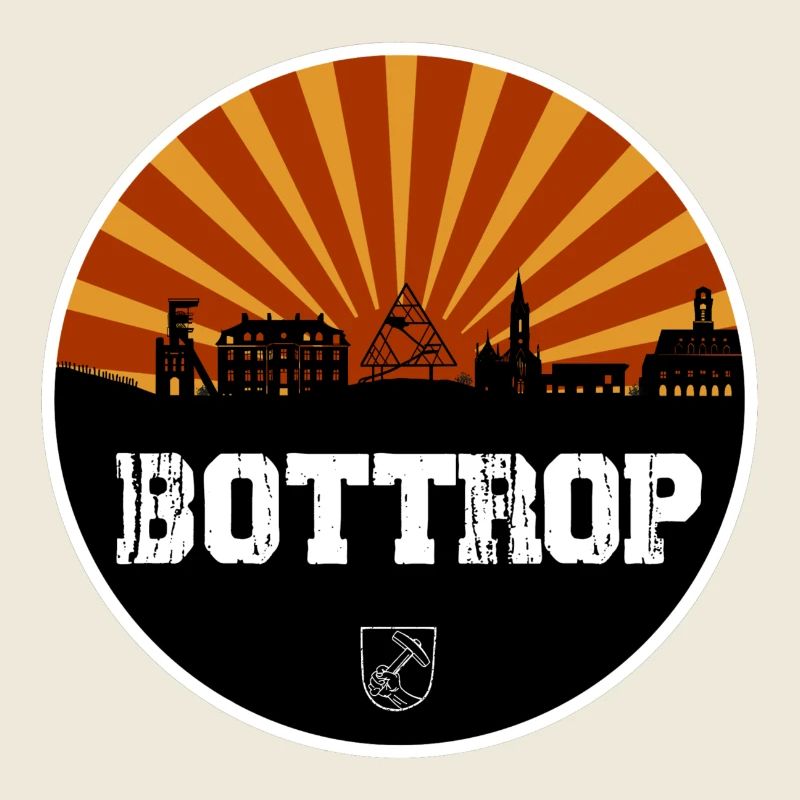 Bottrop Retro Skyline