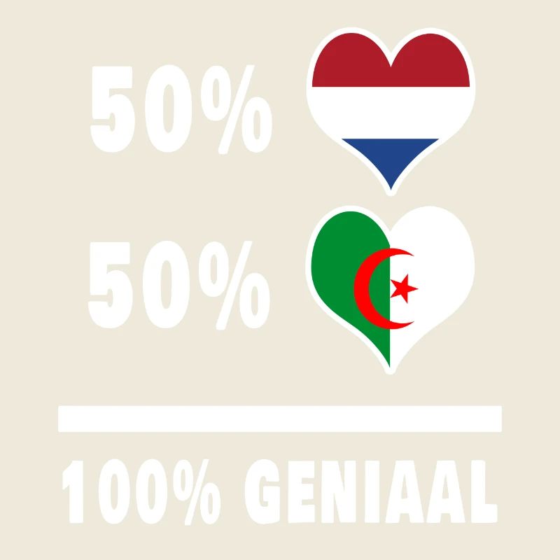 Algérie et Pays-Bas 100% Genius Flag