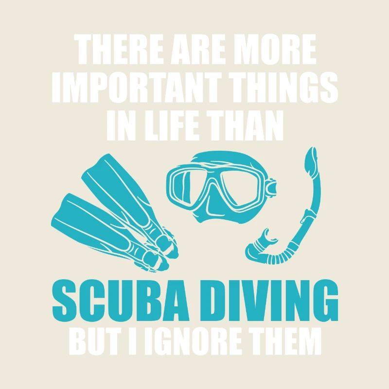 Scuba Diver Freitaucher Ozean Design
