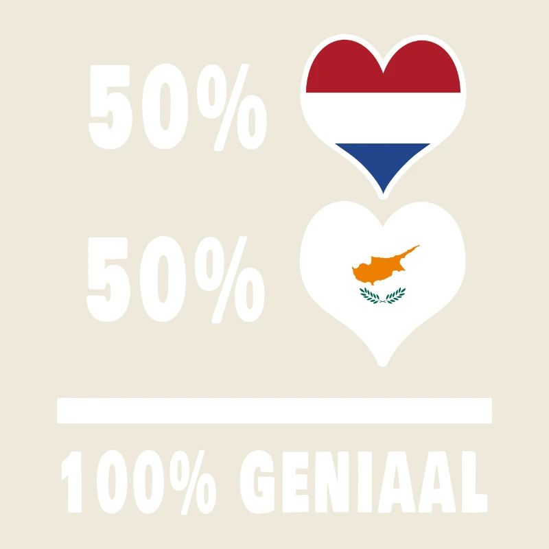 Chypre et les Pays-Bas 100% Genius flag