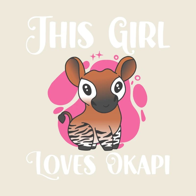Cette fille adore l'okapi