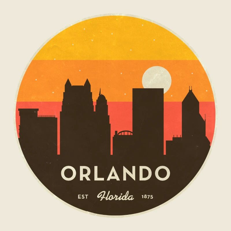 Orlando Skyline Sunset