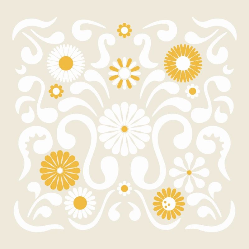 Fête des fleurs l blanc et jaune