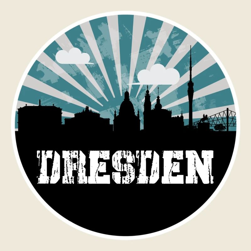 Dresden Blue Hour Skyline