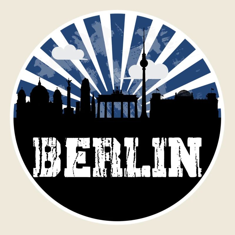 Berlin Skyline Blue Hour