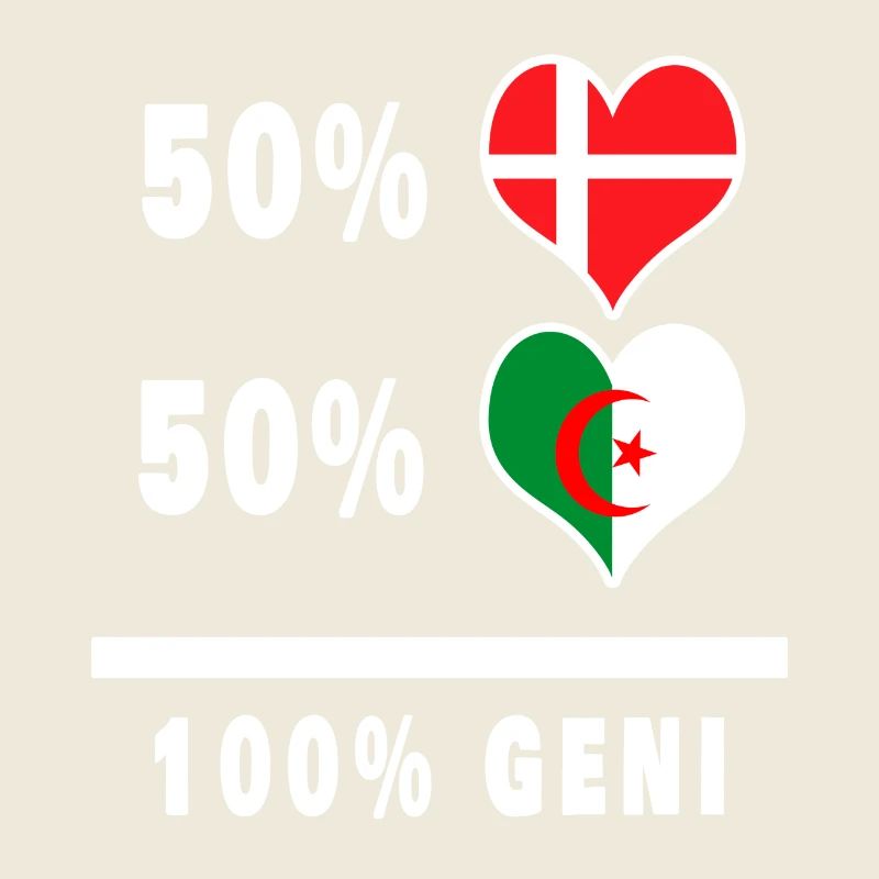 Algérie et Danemark 100% drapeau de génie
