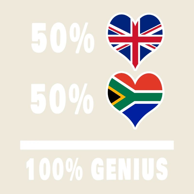 Afrique du Sud et Grande-Bretagne 100% Genius Flag