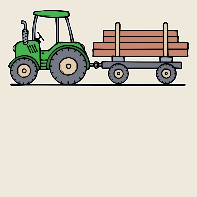 Biobauer Trecker Statement Traktor Nutzfahrzeug