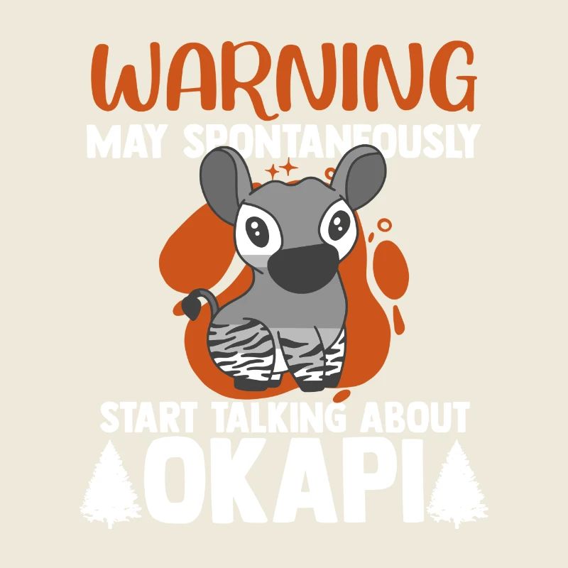 Okapi between forest and wilderness