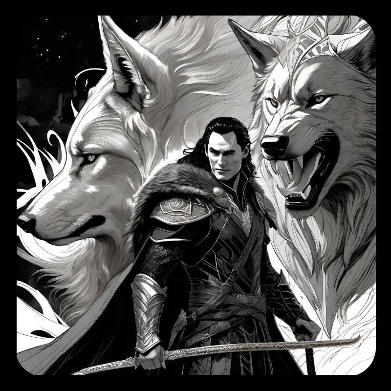 Loki with Fenri's Wolf Asgard Ragnarok