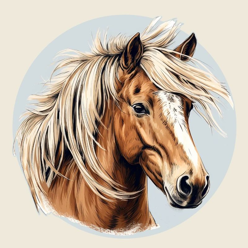 Cheval Haflinger