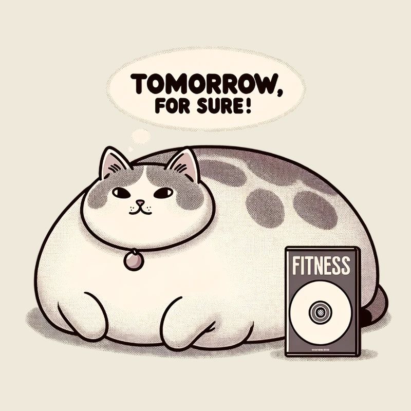 Fitnessmuffel Katze