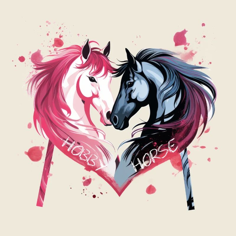 Pferdeköpfe in Herzform