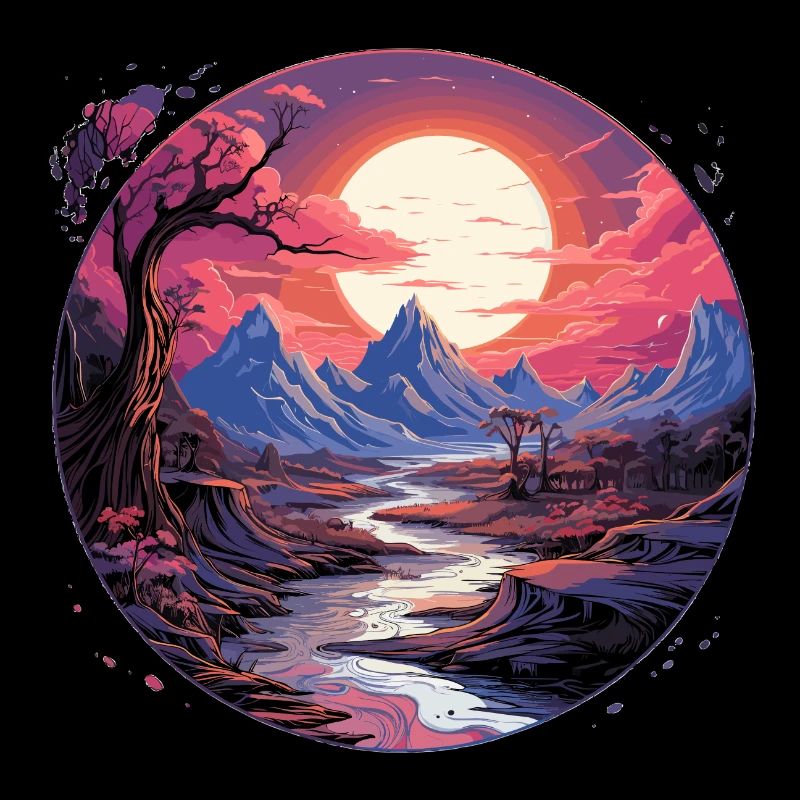 Landschaft - Illustration