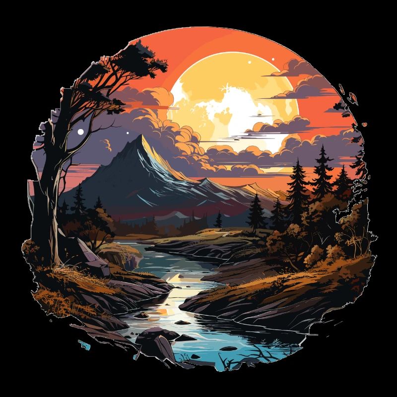 Landschaft - Illustration