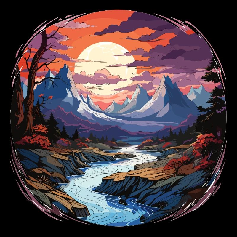 Landschaft - Illustration