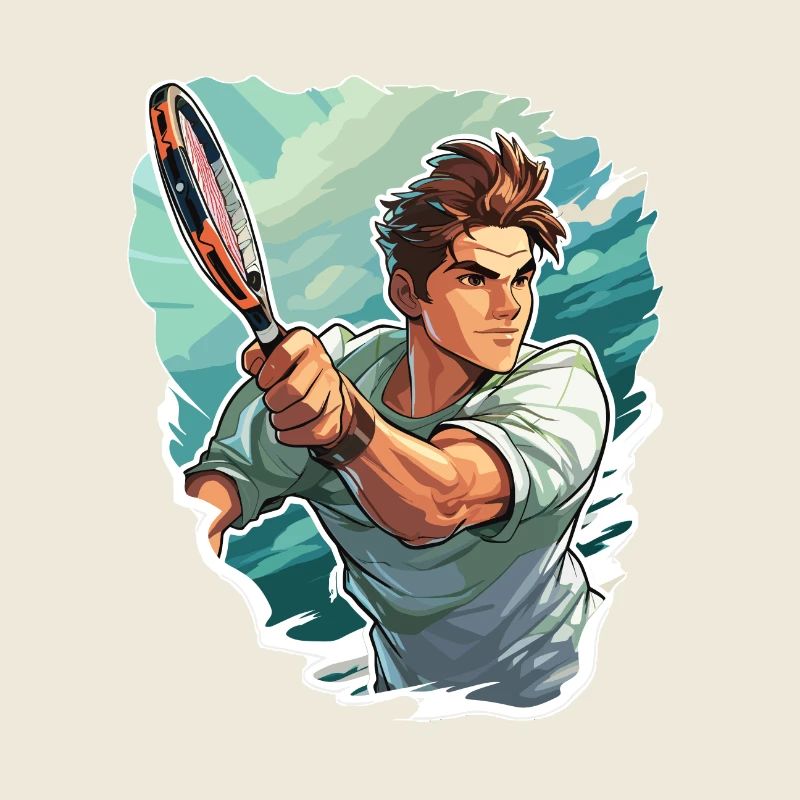 Tennis Player - Illustration