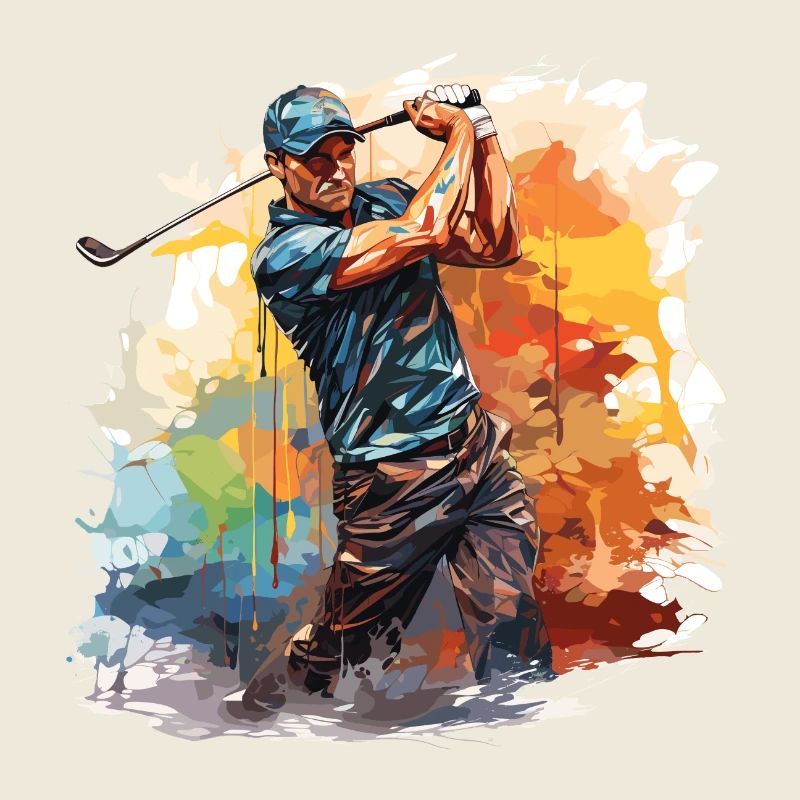 Golf Spieler - Illustration