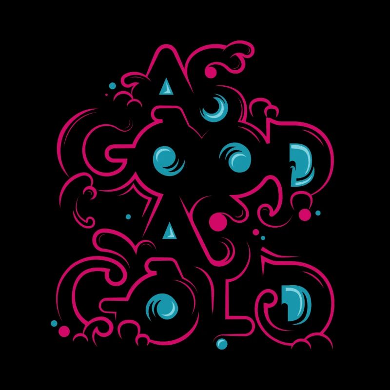 Neon Blumen Ornament