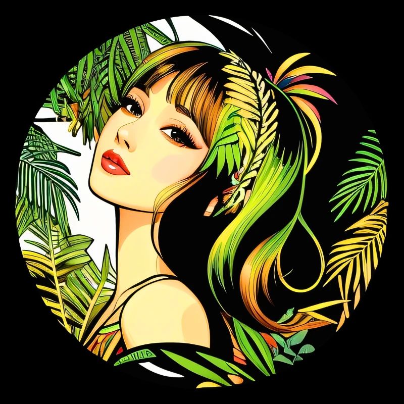 Femme Moderne Tropicale