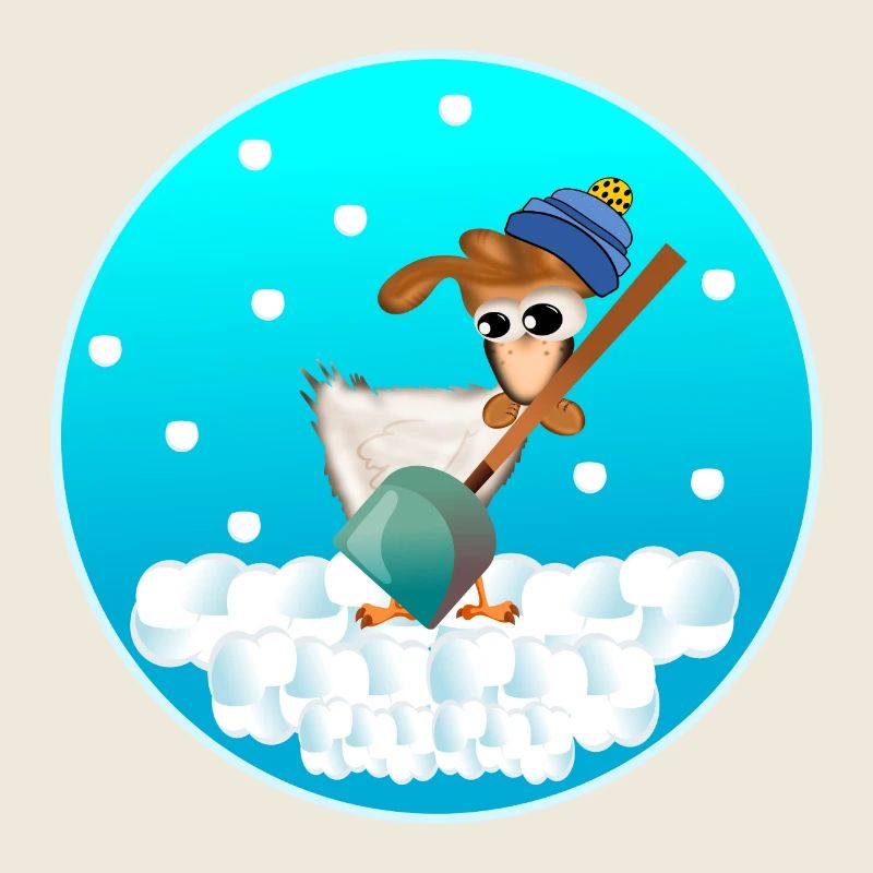 WINTER HÜHNERSTALL HÜHNER SCHNEEFALL