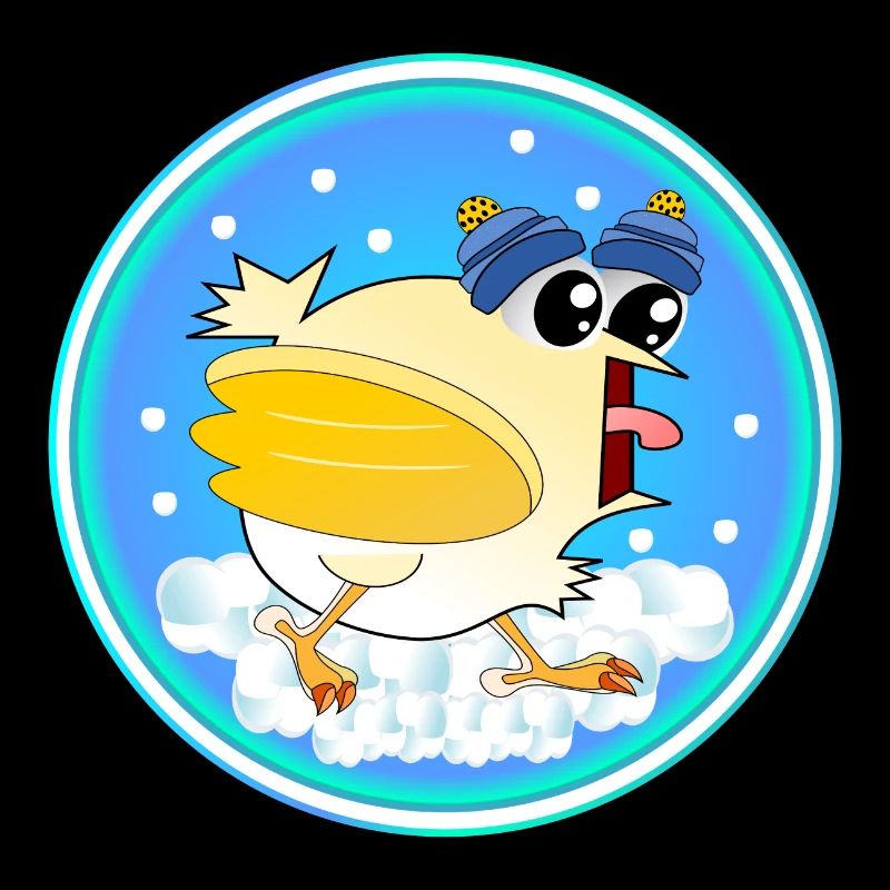 Snow Winter Chickens