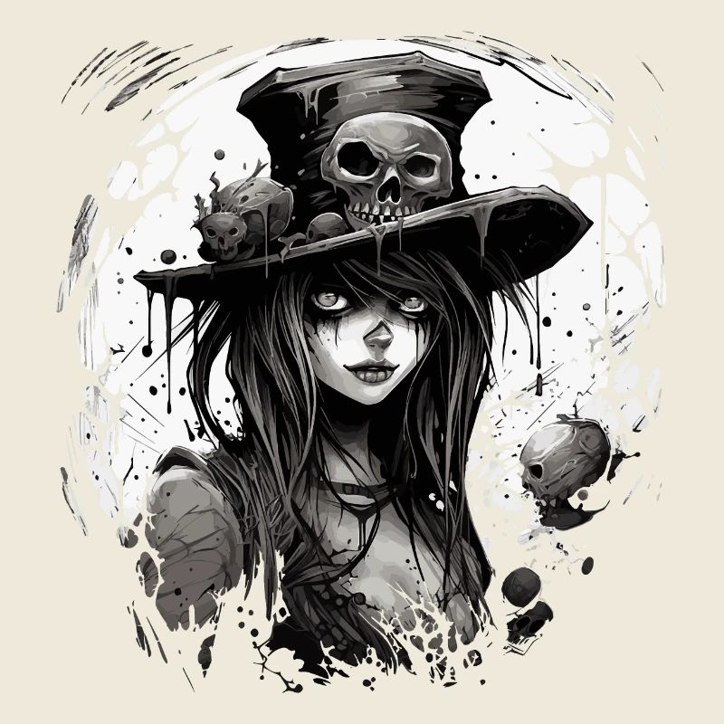 Emo Horrorpunk Mädchen