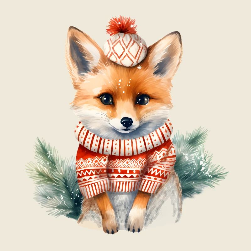 Winterschatz Fuchs mit Pompom